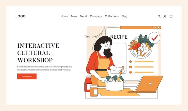 Cooking plan illustration